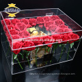 Jinbao crystal gift girlfriend wedding decor clear 9 16 36 acrylic flower box